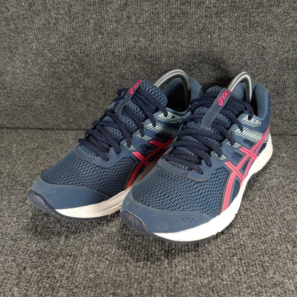 Asics Gel Contend 6 Blue Running Shoes Lace Up Low Top Women's Size 10 1012A570